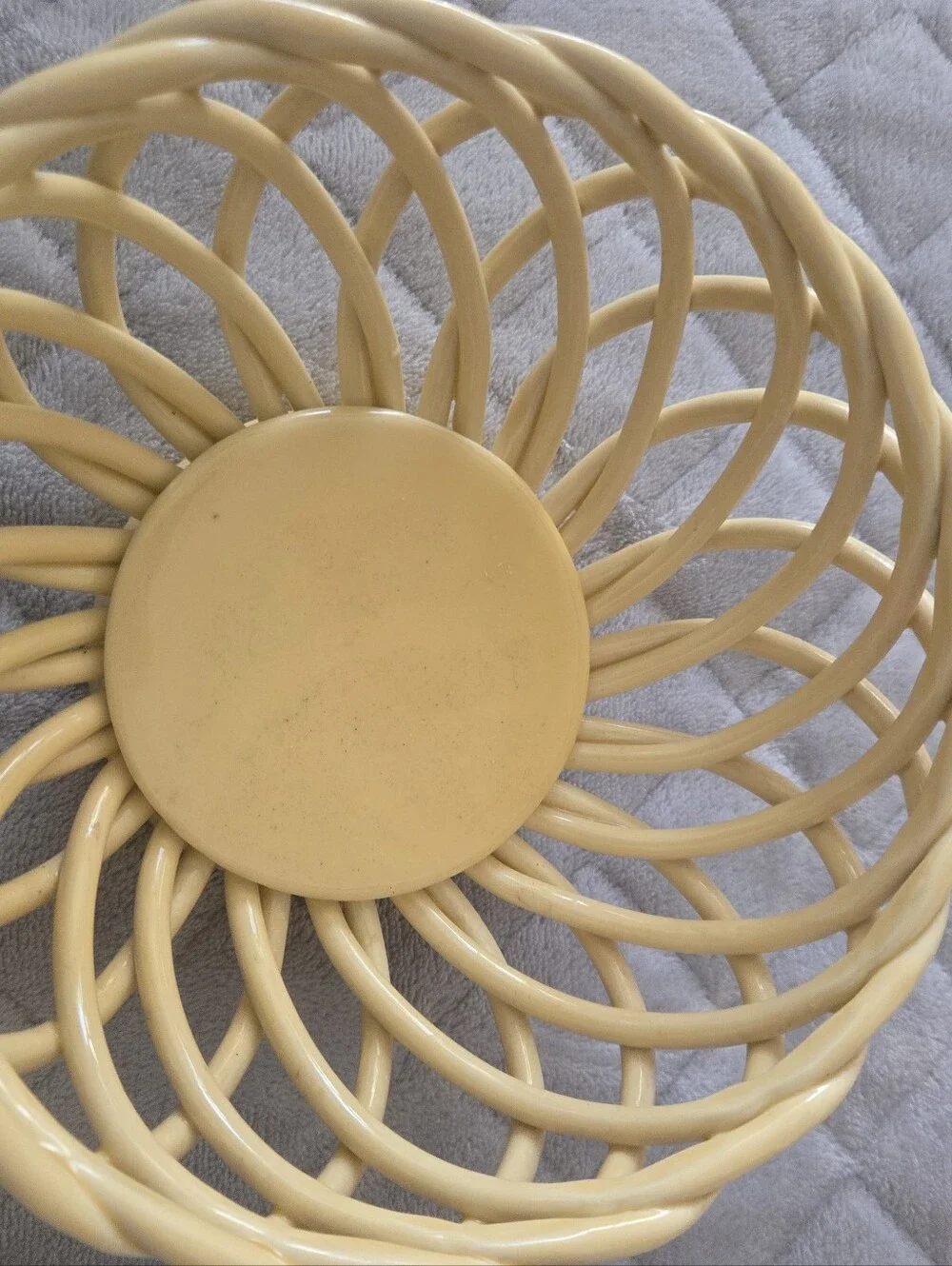 Yellow Woven Ceramic Bowl